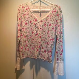 Clothes Floral Feminine Top